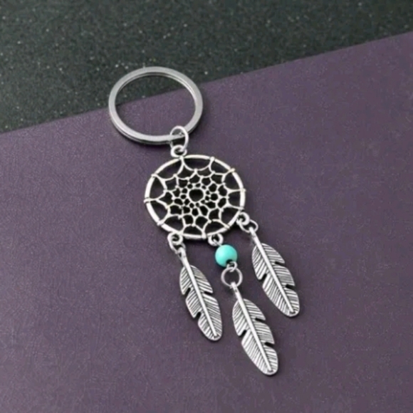 QIHE JEWELRY Gift Pink Black Beads Wind Chimes Dream Catcher Key chain Key tag - Picture 5 of 5